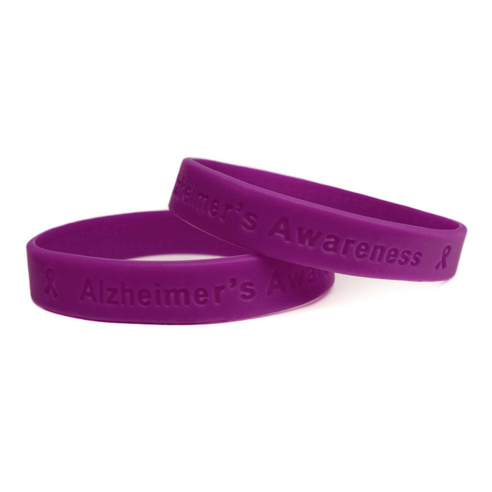 Alzheimer's Awareness Silicone Bracelet Wristband Youth - Support Store