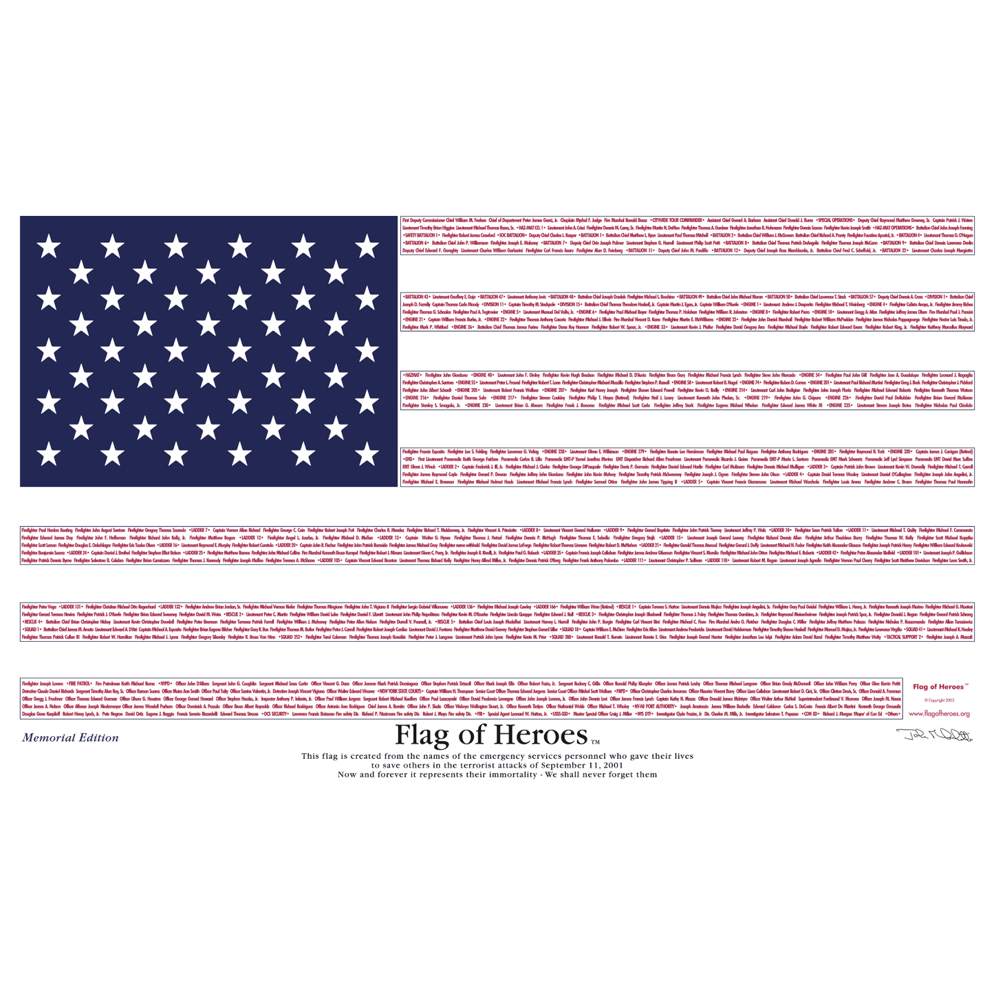 Flag of Heroes - September 11th - Support Store