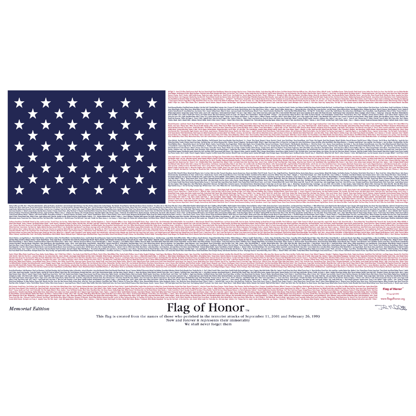 Flag of Honor - September 11th - Support Store