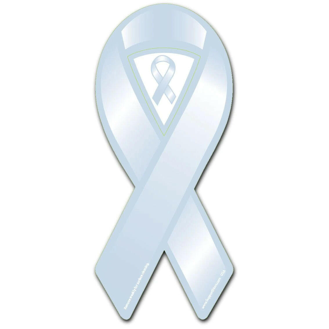 Light Blue Cause Awareness Ribbon Magnet - Support Store