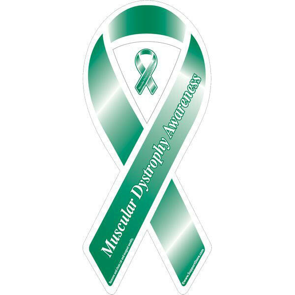 Muscular Dystrophy Awareness Green Ribbon Magnet - Support Store