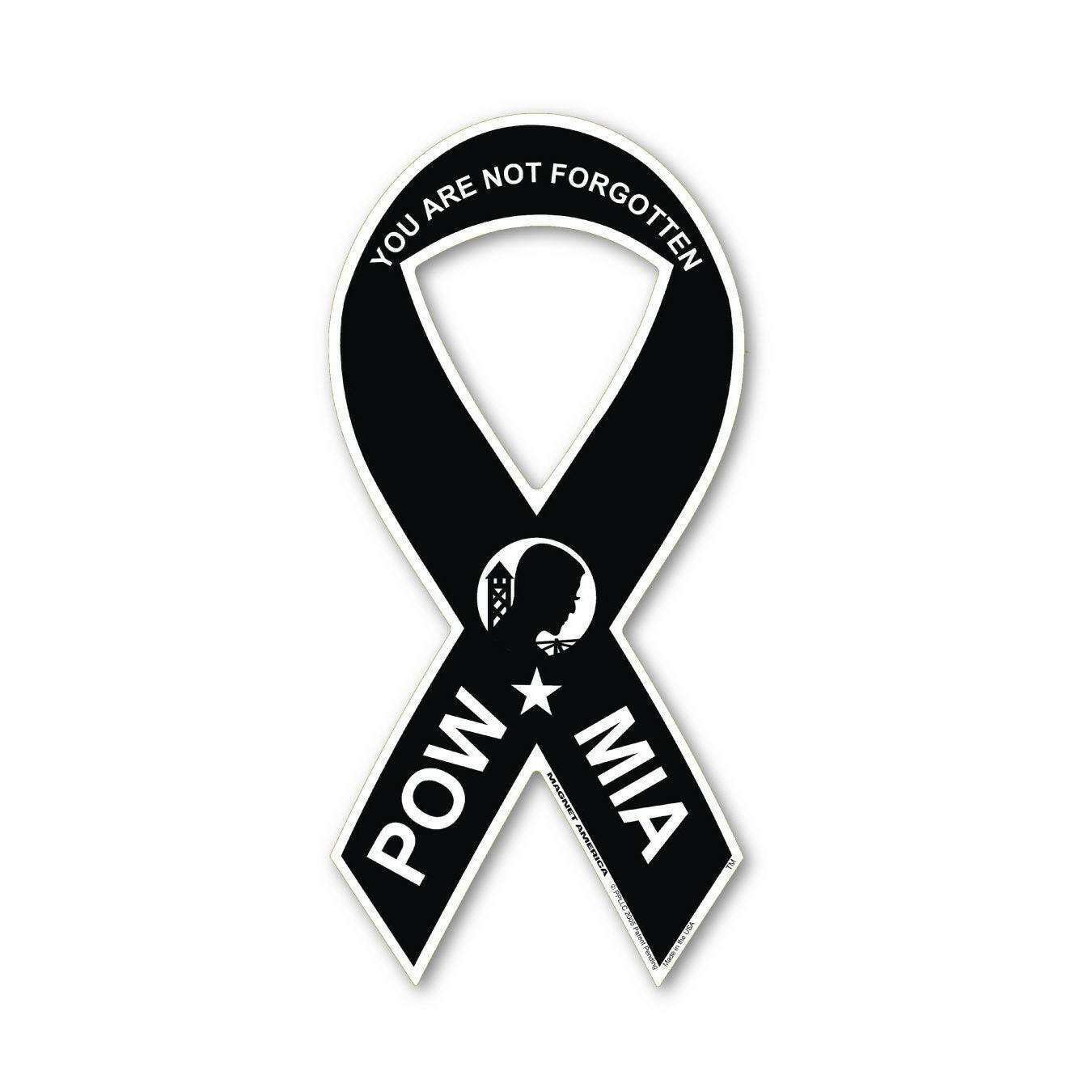 POW - MIA Ribbon Mini Magnet - Support Store