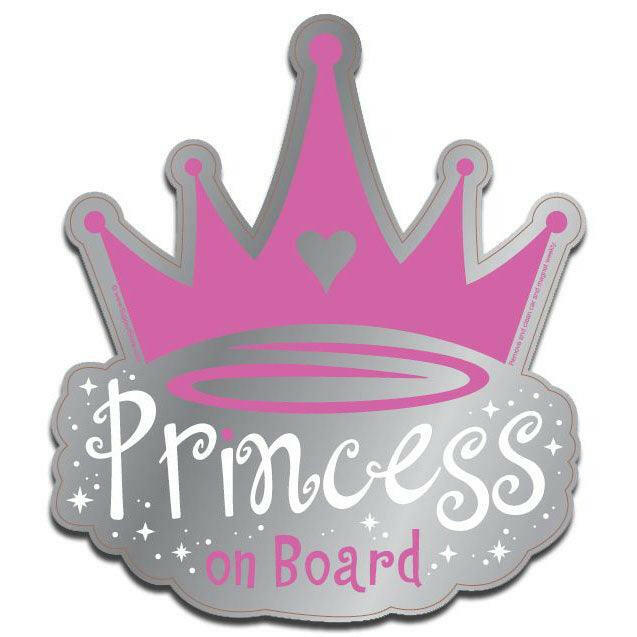 Princess on Board Pink Car Magnet - Support Store