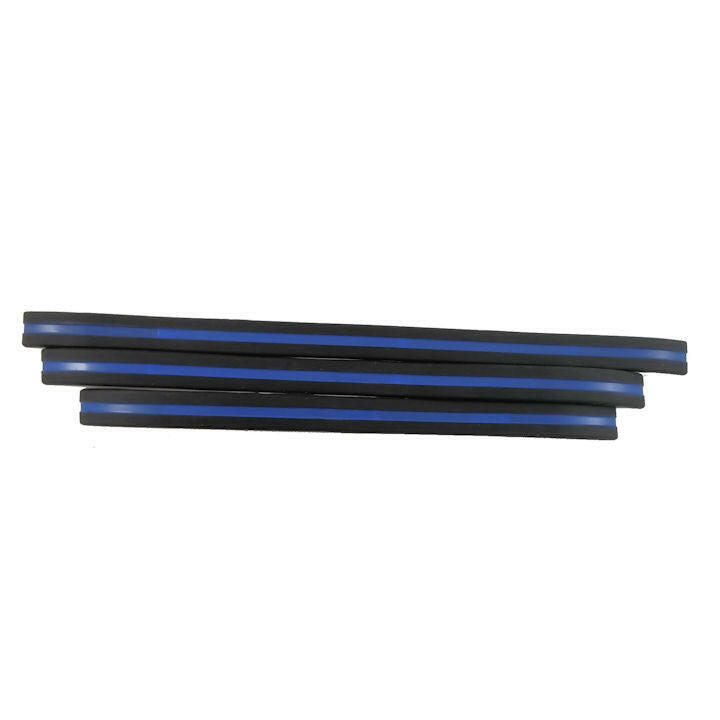 Thin Blue Line - Adult XL 9" Support Law Enforcement Black Wristband - Support Store