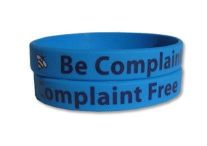Be Complaint Free Rubber Bracelet Wristband - Adult 8" - Support Store