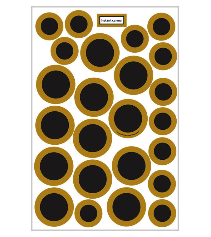 Game Day Dot Magnets - Black & Gold - Support Store