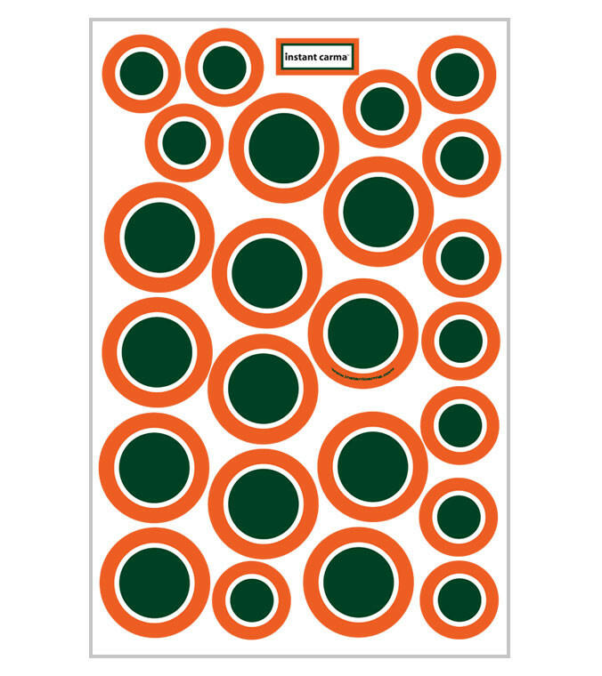 Game Day Dot Magnets - Green, Orange, White - Support Store