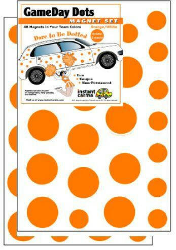 Game Day Dot Magnets - Orange & White - Support Store