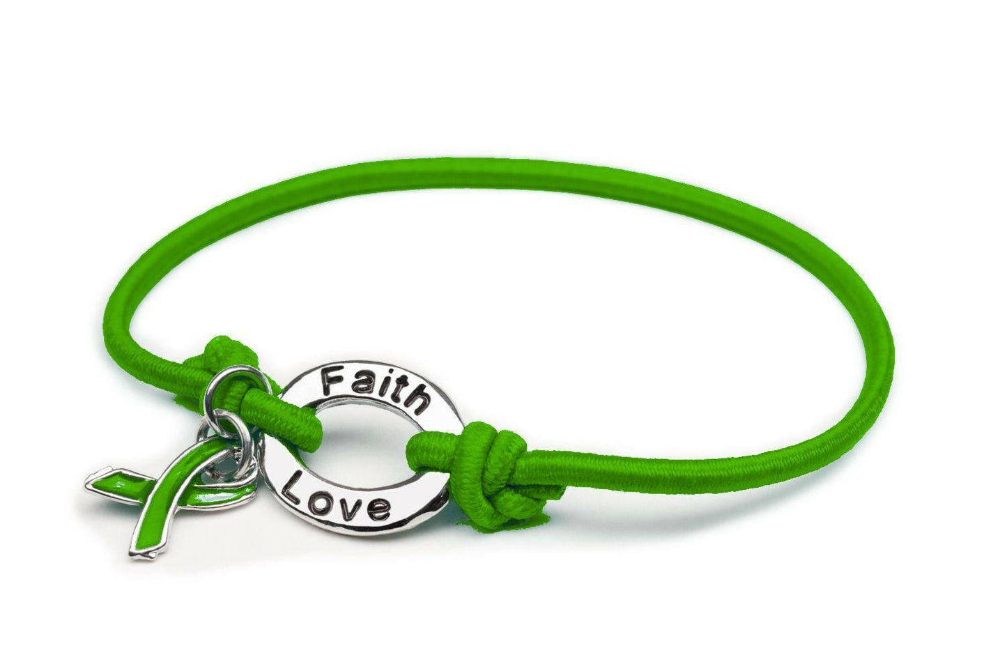 Green Awareness Stretch Charm Bracelet - Support Store
