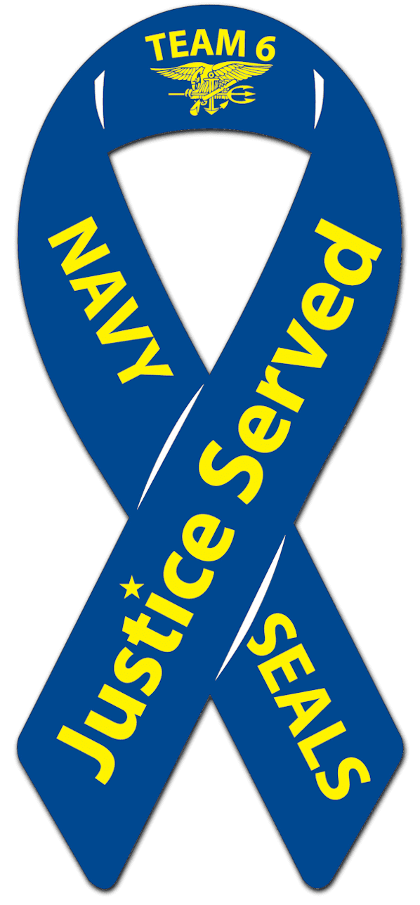 Navy Seals Team Six Ribbon Car Magnet - Support Store