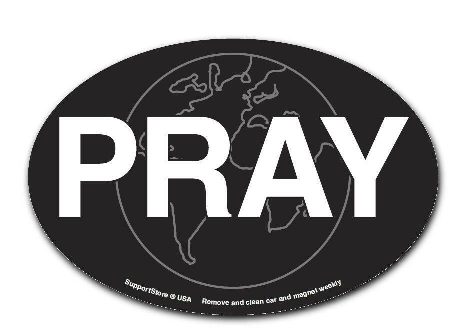 Pray Oval Magnet - Support Store