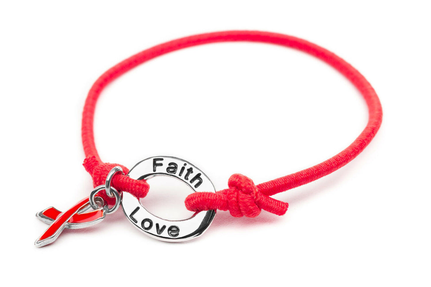 Red Awareness Stretch Charm Bracelet - Support Store