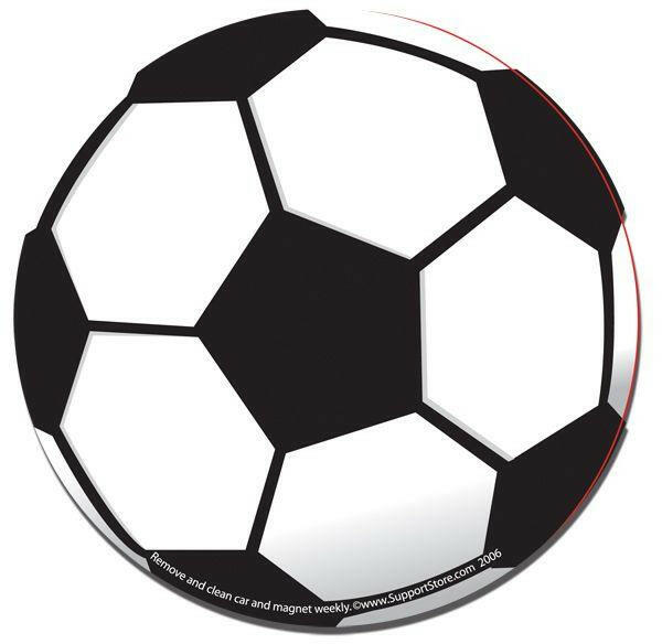Soccer Ball Car Magnet - Support Store
