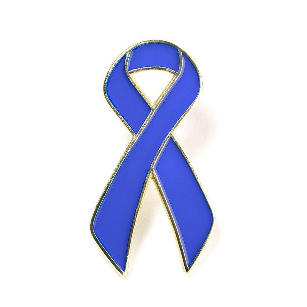 Special Blue Ribbon Lapel Pin - Support Store