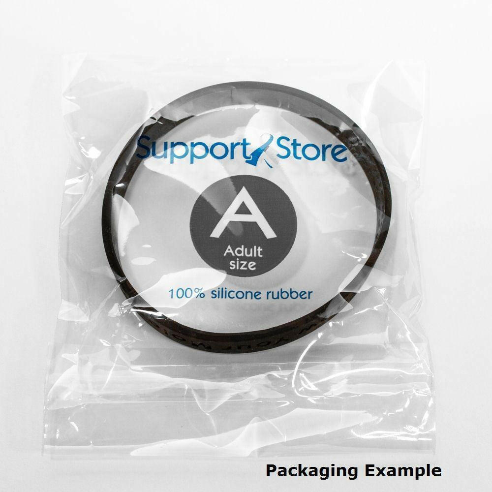 Thin Green Line - Adult 8" Support Military Park Ranger Black Wristband - Support Store