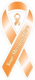 Custom Ribbon Magnets Orange Awareness - Support Store