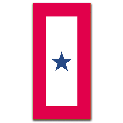 Blue Star Service Banner Magnet - Support Store