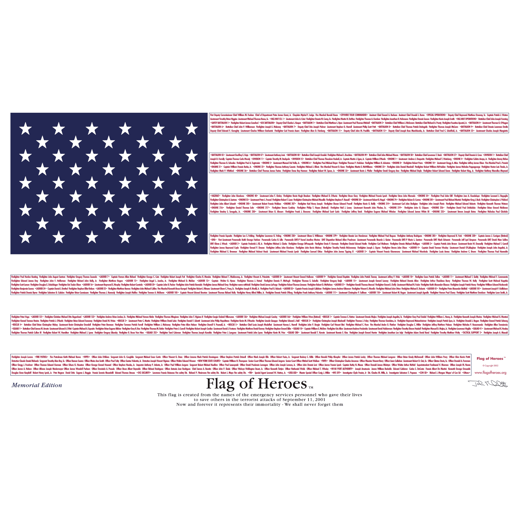 Flag of Heroes - September 11th - Support Store