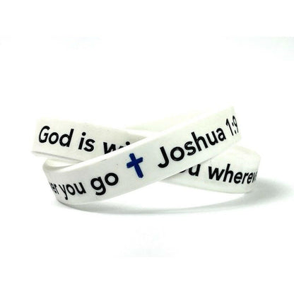 God is with you wherever you go Joshua 1:9 Black Letters - Support Store