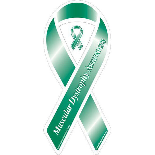 Muscular Dystrophy Awareness Green Ribbon Magnet - Support Store