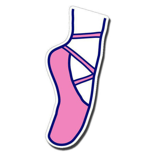 Pink Ballet Slipper Car Magnet - Support Store