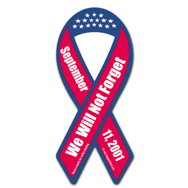 September 11th Ribbon Car Magnet - Support Store