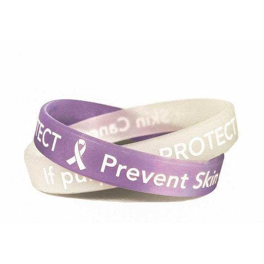 Skin Cancer Prevention UV Color Changing Wristband - Youth 7" - Support Store