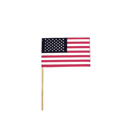 USA Small Stick American Flags for Parades 4" by 6" 24-pack - Support Store