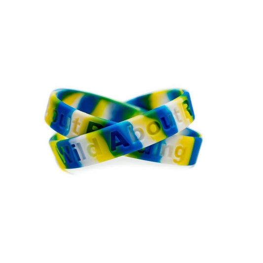 Wild About Reading Wristband - Tie-Dye - Youth 7" - Support Store