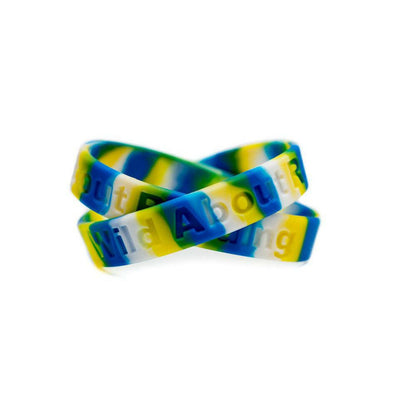 Wild About Reading Wristband - Tie-Dye - Youth 7" - Support Store
