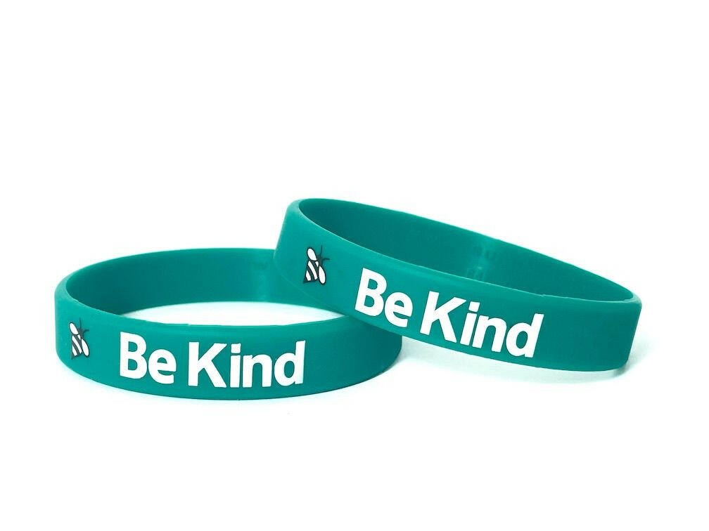 Be Kind Rubber Bracelet Wristband - Adult 8" - Support Store