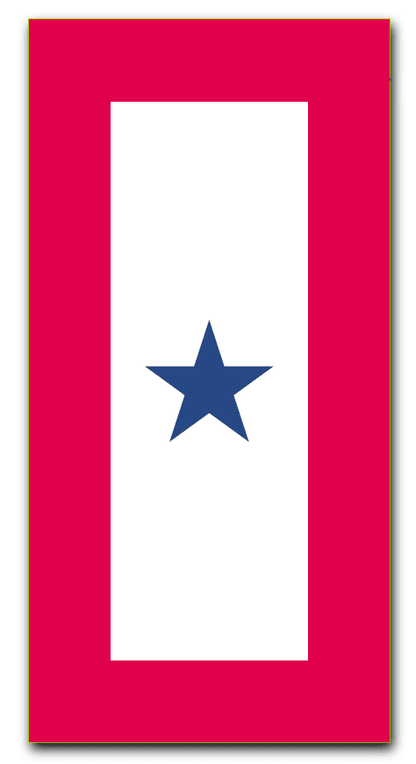 Blue Star Service Banner Magnet - Support Store