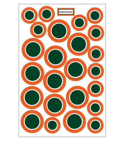 Game Day Dot Magnets - Green, Orange, White - Support Store