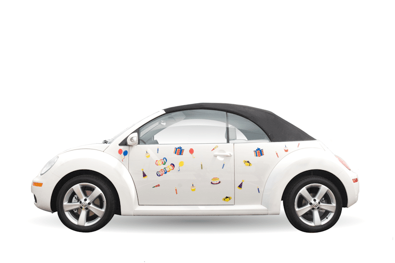 Happy Birthday Car Magnet Set - Support Store
