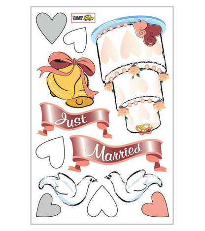 Just Married Wedding Car Magnet Set - Support Store