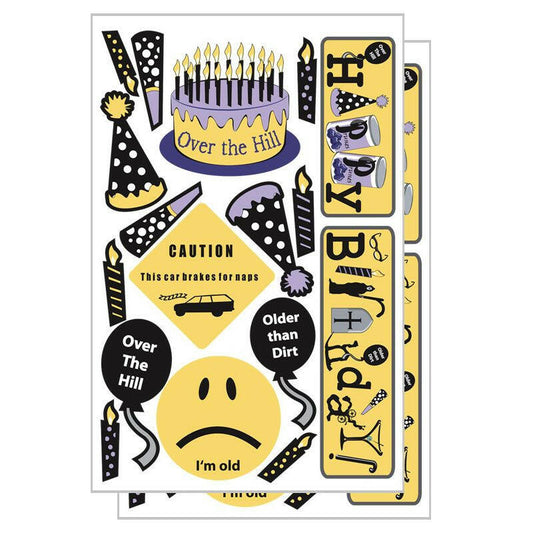 Over the Hill Birthday Car Magnet Set - Support Store
