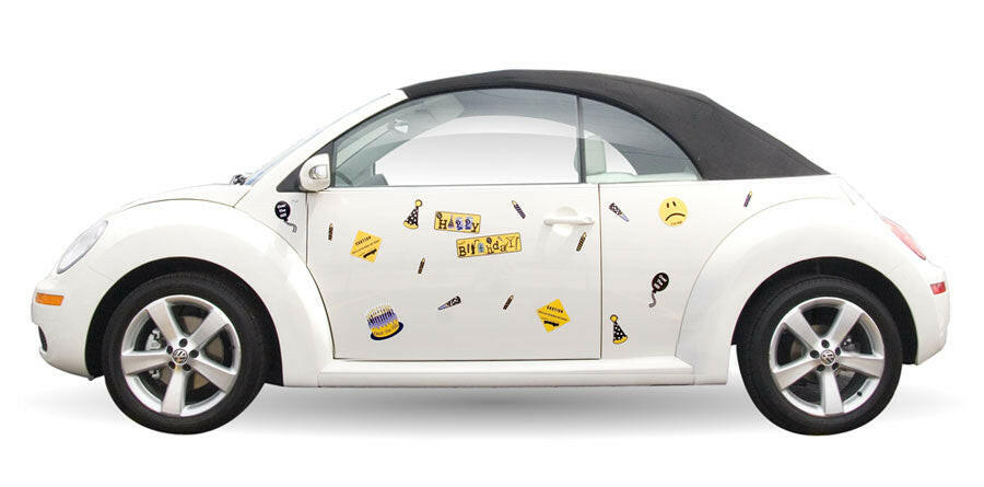 Over the Hill Birthday Car Magnet Set - Support Store