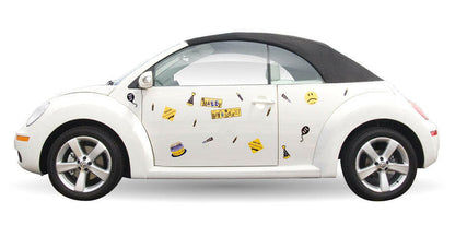 Over the Hill Birthday Car Magnet Set - Support Store