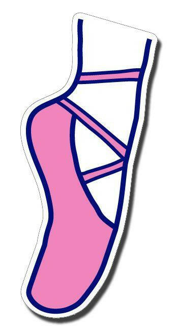 Pink Ballet Slipper Car Magnet - Support Store