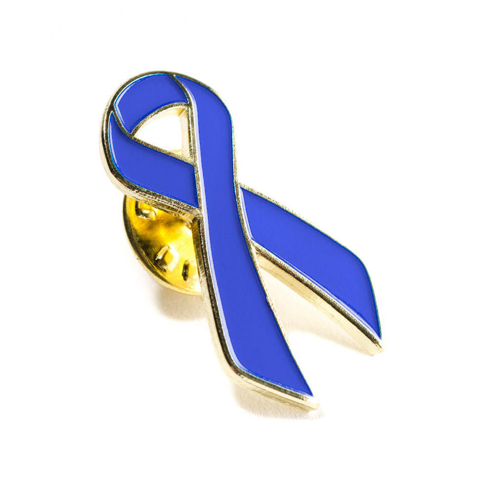 Special Blue Ribbon Lapel Pin - Support Store