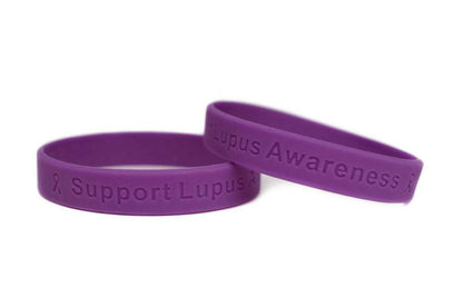 Support Lupus Awareness purple wristband - Youth 7" - Support Store